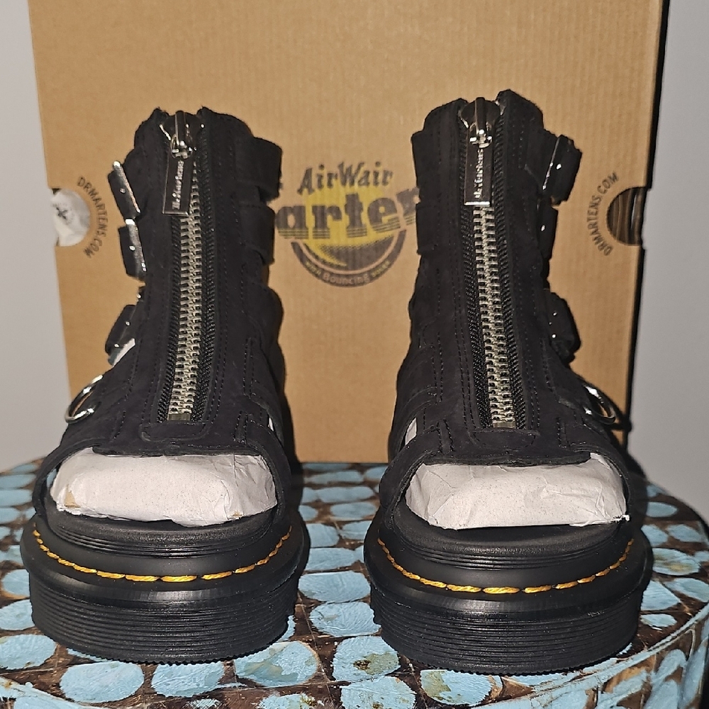 Dr. Martens Black Women's Platform Sandals